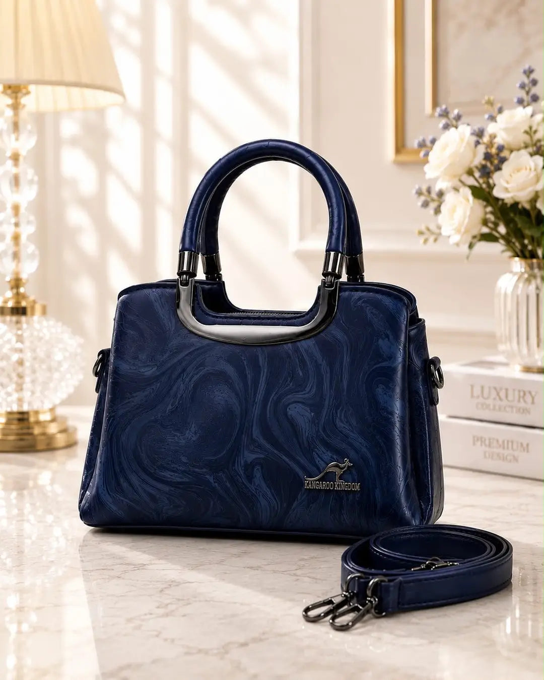 Women's Leather Printed Shoulder Bag