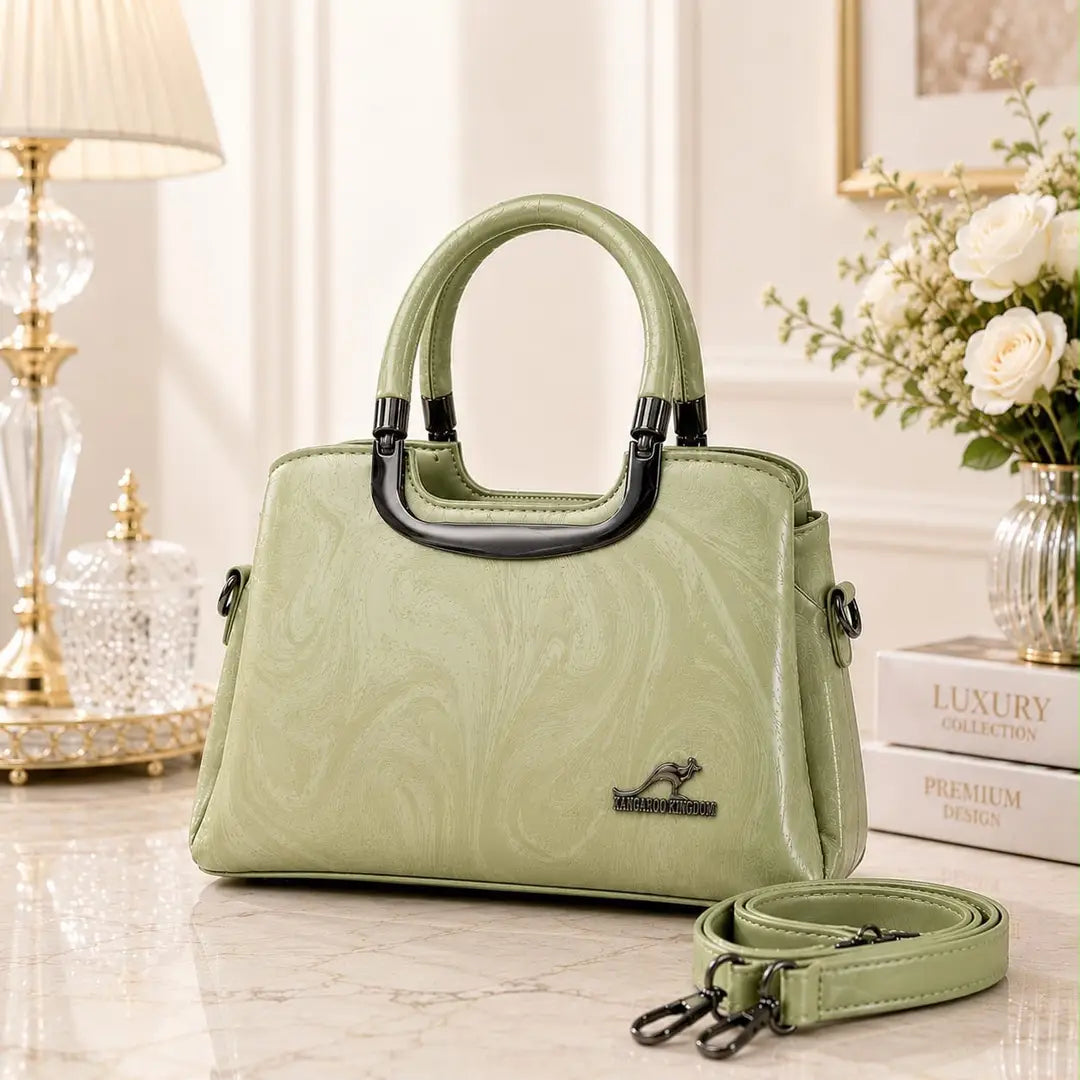 Women's Leather Printed Shoulder Bag