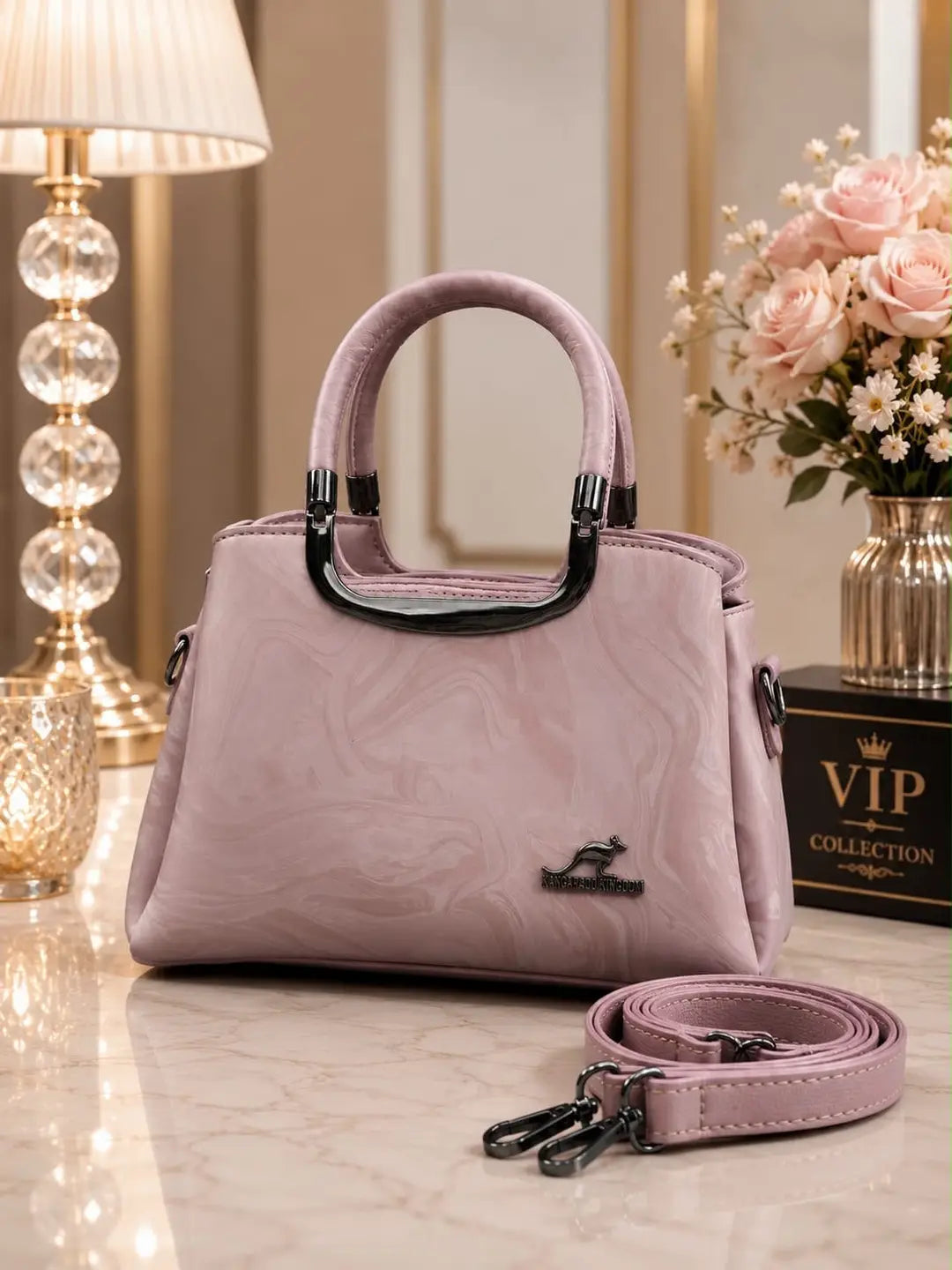 Women's Leather Printed Shoulder Bag
