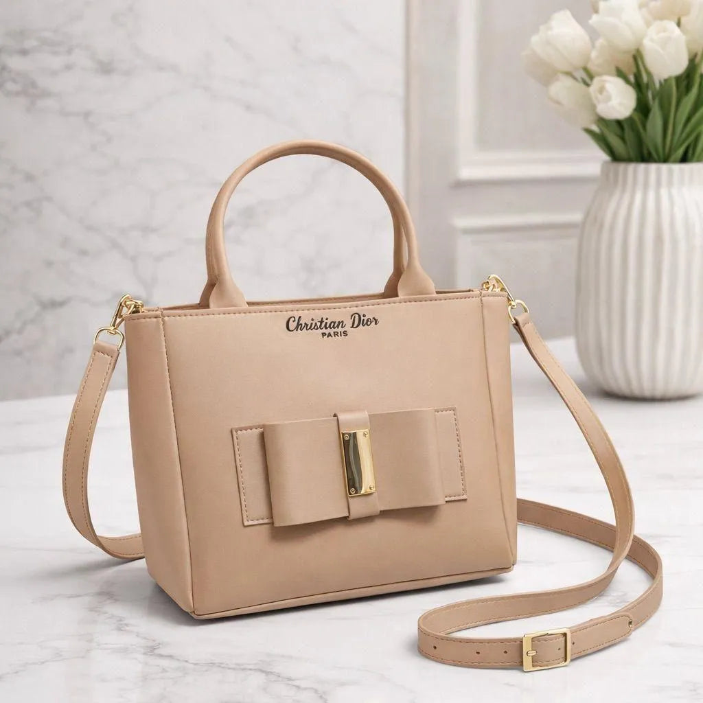 Women's Leather Plain Shoulder Bag