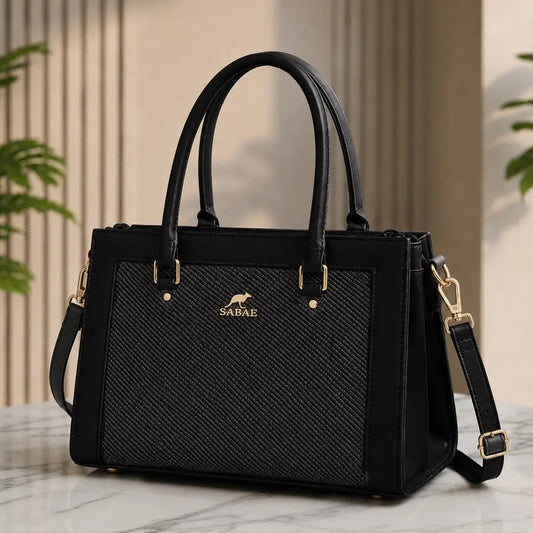 Premium Women's Structured Handbag|Rexine Top HandleShoulder Bag