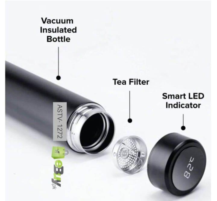 Digital Temperature Insulated Water Bottle 500ml Stainless Steel