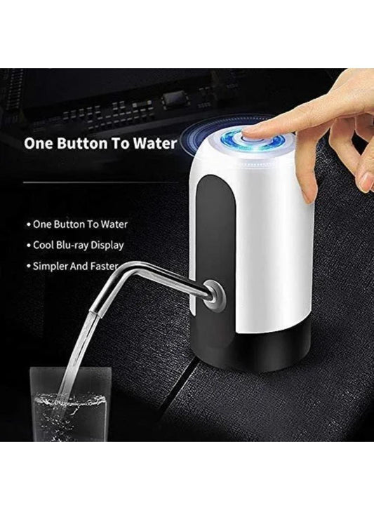 Modern One-Button Water Pump Black White ABS Plastic